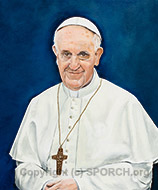 Pope Francis portrait, SPORCH.org